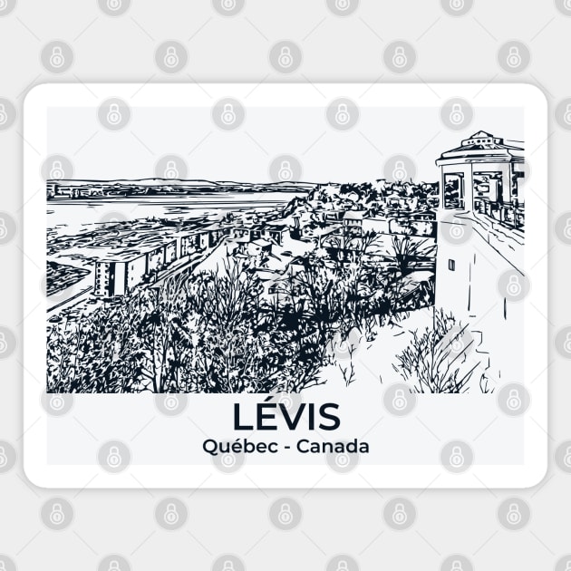 Lévis - Québec Magnet by Lakeric